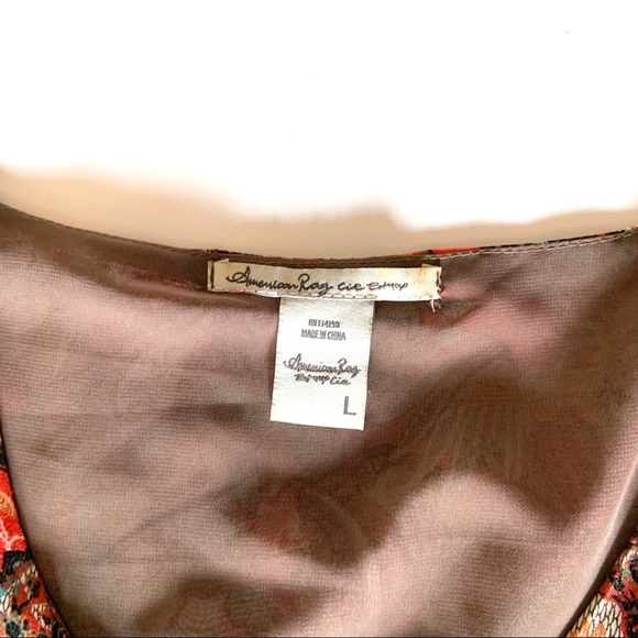 { American Rag Cie } Paisley and Floral Dress Sz L - Picture 4 of 4